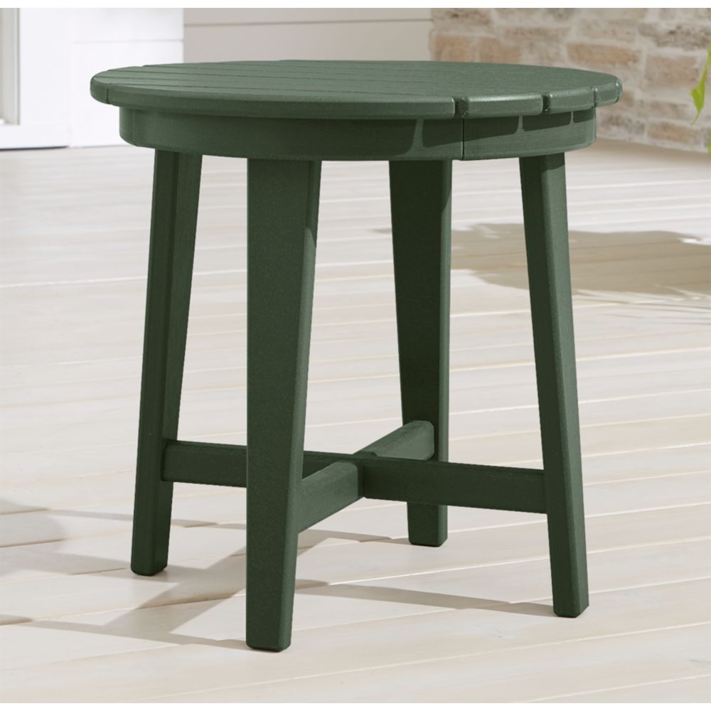 Vista II Green Adirondack Outdoor Side Table by POLYWOOD® - Image 0