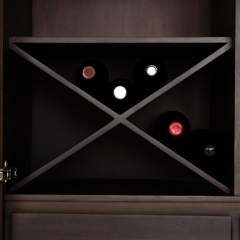 Monroe Dark Wood Bar Cabinet - Image 9