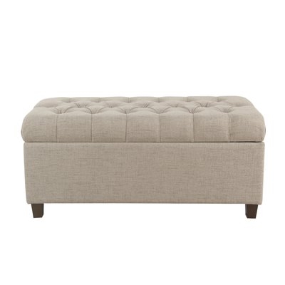 Ranshaw Button Tufted Upholstered Storage Bench - Image 0