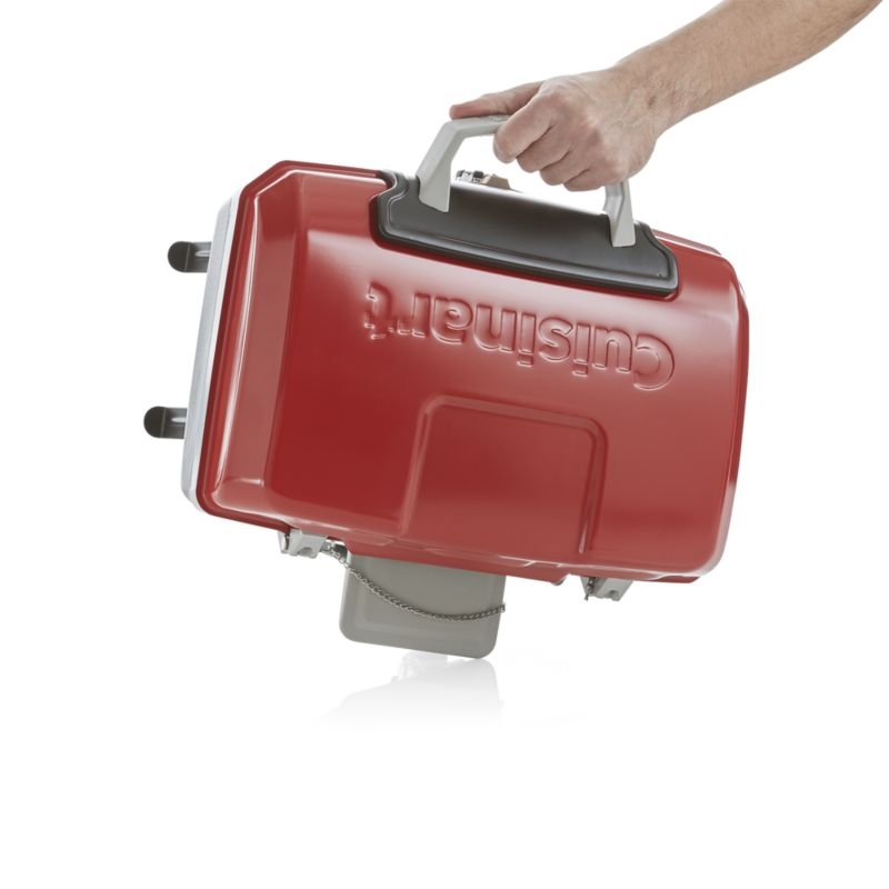 Cuisinart ® Petite Red Portable Outdoor Propane Gas Grill - Image 4