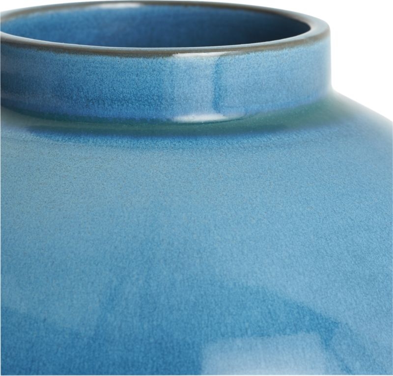 Serena Teal Blue Vase - Image 3