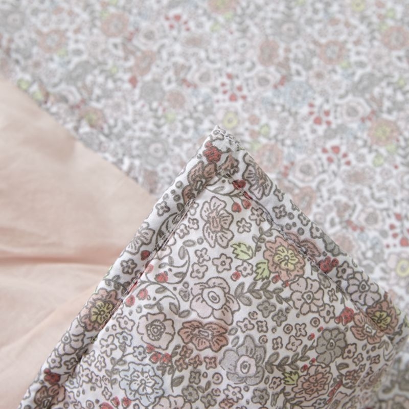 Chic Pink Floral Baby Quilt - Image 6