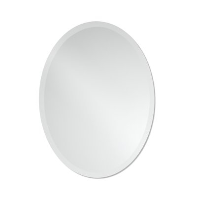 Provenzano Frameless Beveled Oval Wall Mirror - Image 0