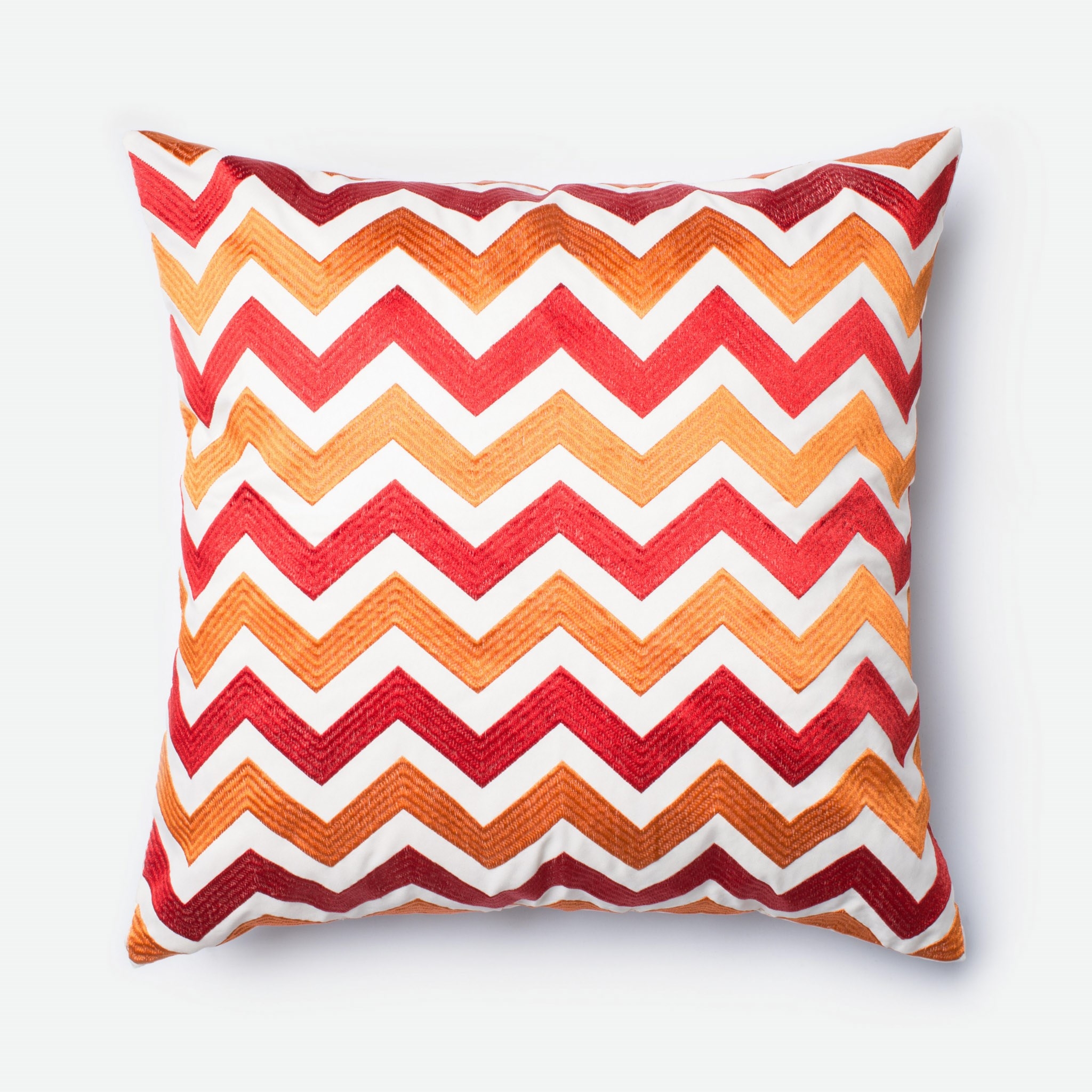 PILLOWS - RED / ORANGE - 22" X 22" Cover w/Down - Image 0