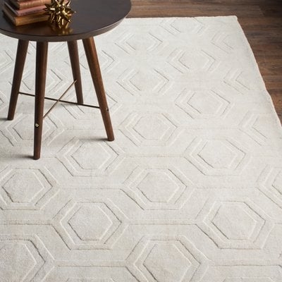 Schuykill Hand-Woven Ivory Area Rug - Image 0