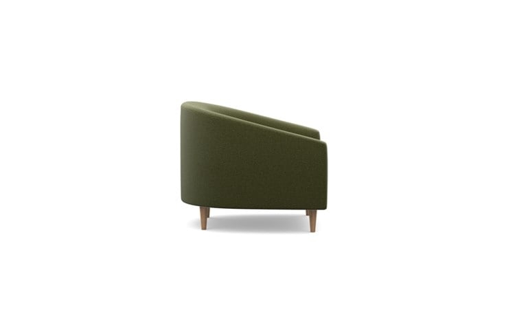 Tegan Accent Chair with Green Evergreen Fabric and Natural Oak legs - Image 2