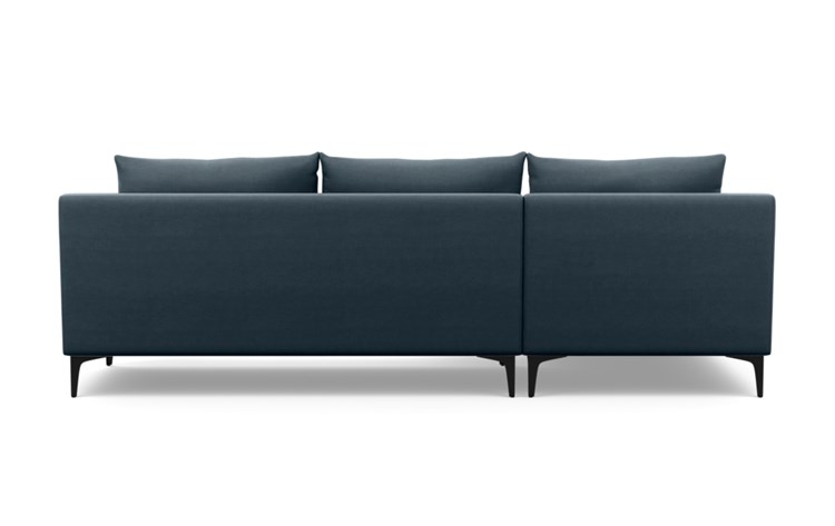 Sloan Chaise Sectional with Aegean Fabric and Matte Black legs - Image 3