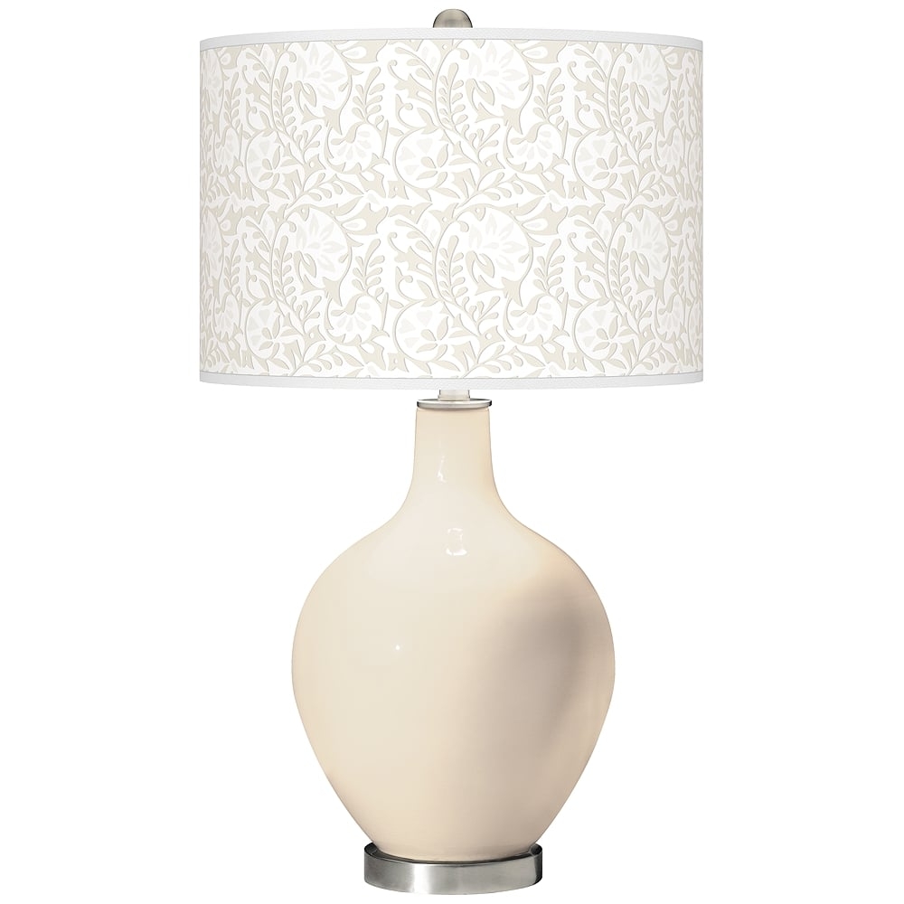 Color Plus Ovo 28 1/2" Gardenia Shade Steamed Milk White Table Lamp - Image 0