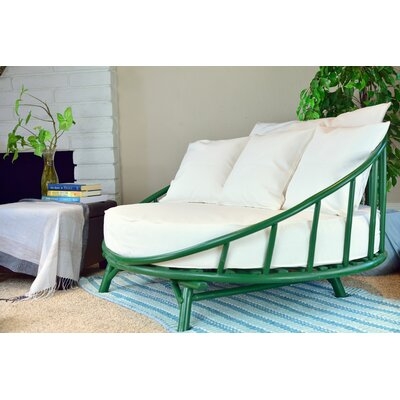 Olu Bamboo Round Patio Daybed with Cushions - Image 0