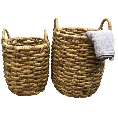 Laundry Wicker 2 Piece Basket Set - Image 0