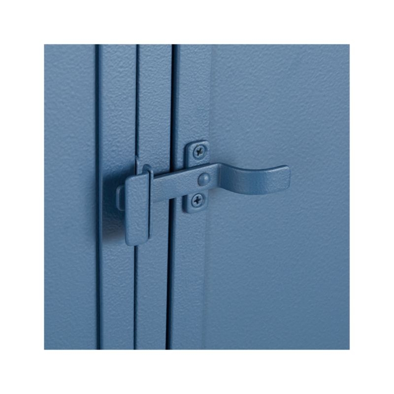 Casement Blue Tall Metal Cabinet - Image 5