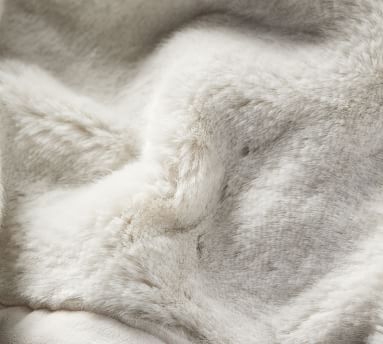 Faux Fur Throws, 50x60", Taupe Alpaca - Image 2