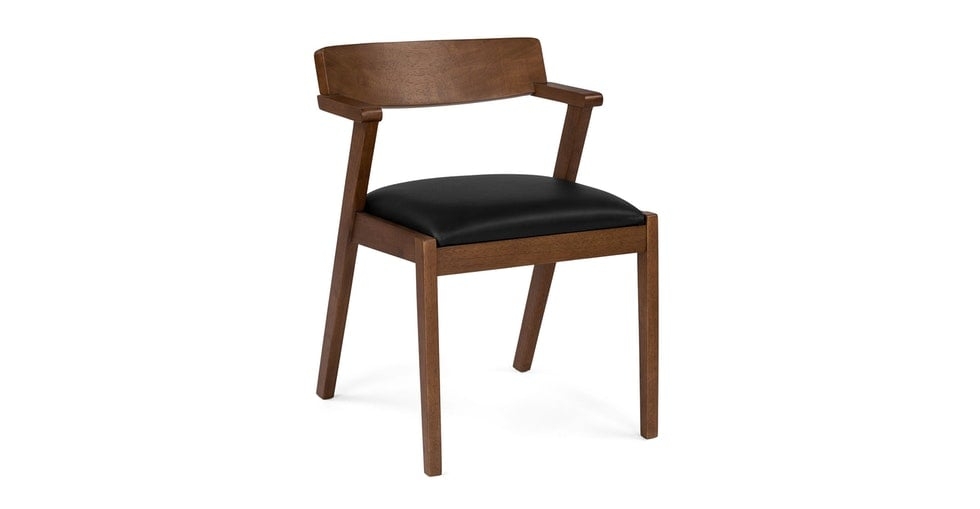 Zola Black Leather Dining Chair - Image 0