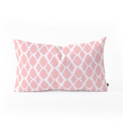 Ikat Blushed Lumbar Pillow - Image 0