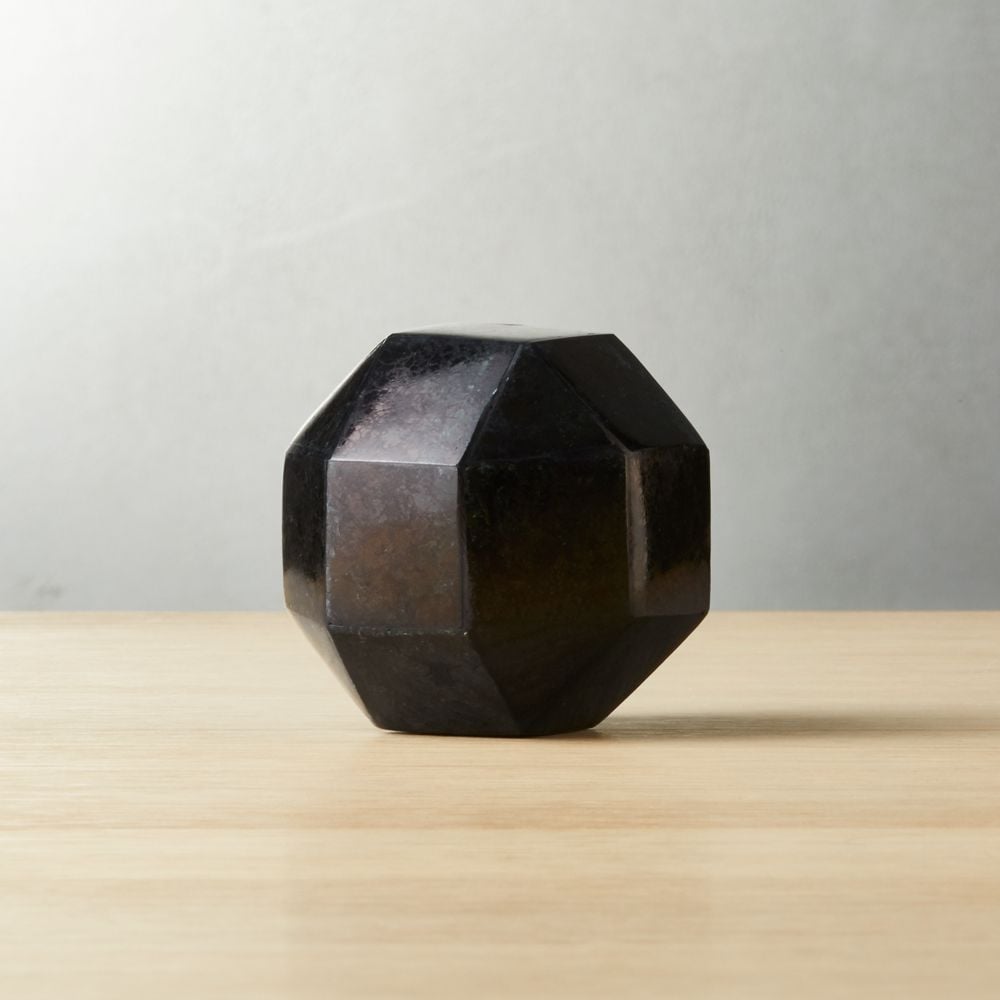 Black Dodecahedron Stone 3" - Image 0