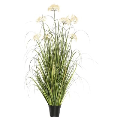 Artificial Flowering Grass in Pot - Image 0
