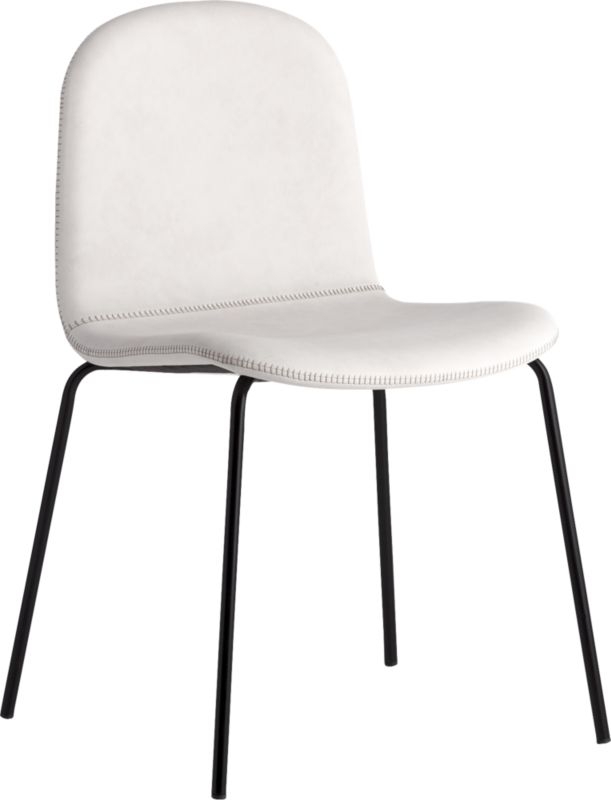 Primitivo White Faux Leather Chair - Image 4