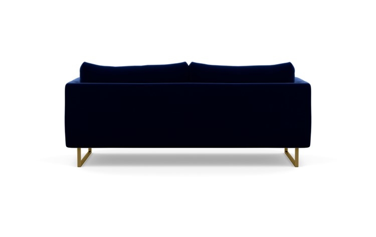 Owens Sofa with Blue Bergen Blue Fabric and Matte Brass legs - Image 3