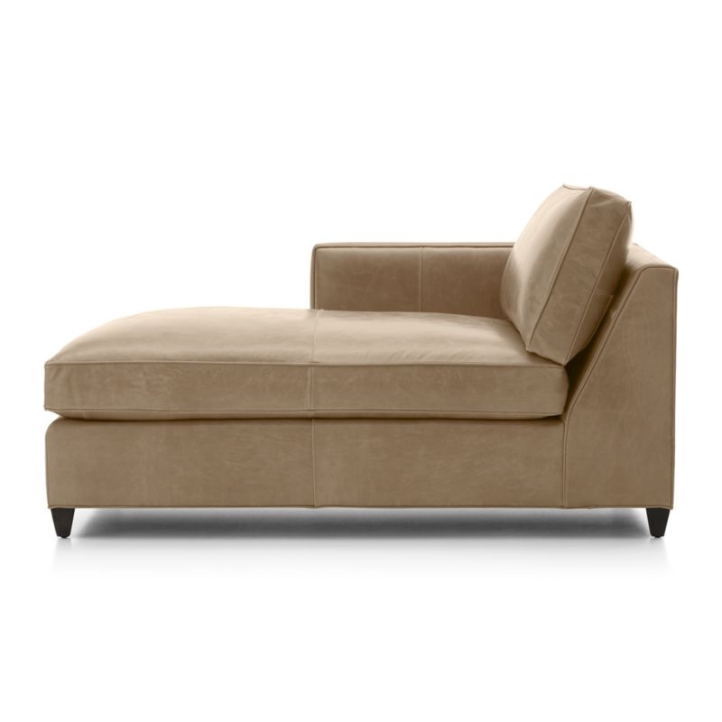 Dryden Leather Left Arm Chaise Lounge - Image 1