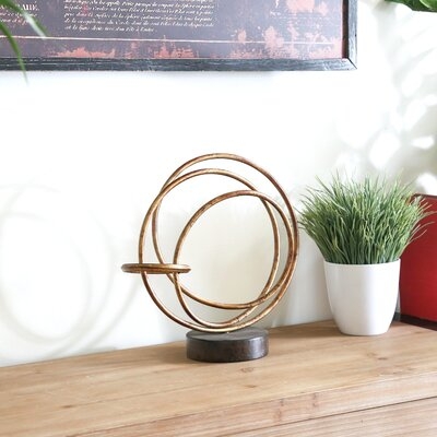 Torbett Round Intertwined Rings Abstract Sculpture - Image 0