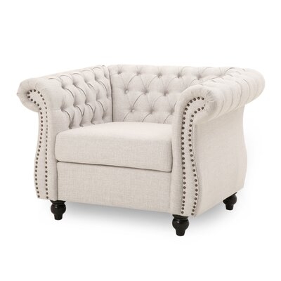 North Fabric Chesterfield Chair - Image 0