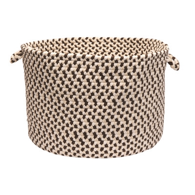 Woven Pindot Plastic Basket - Image 0