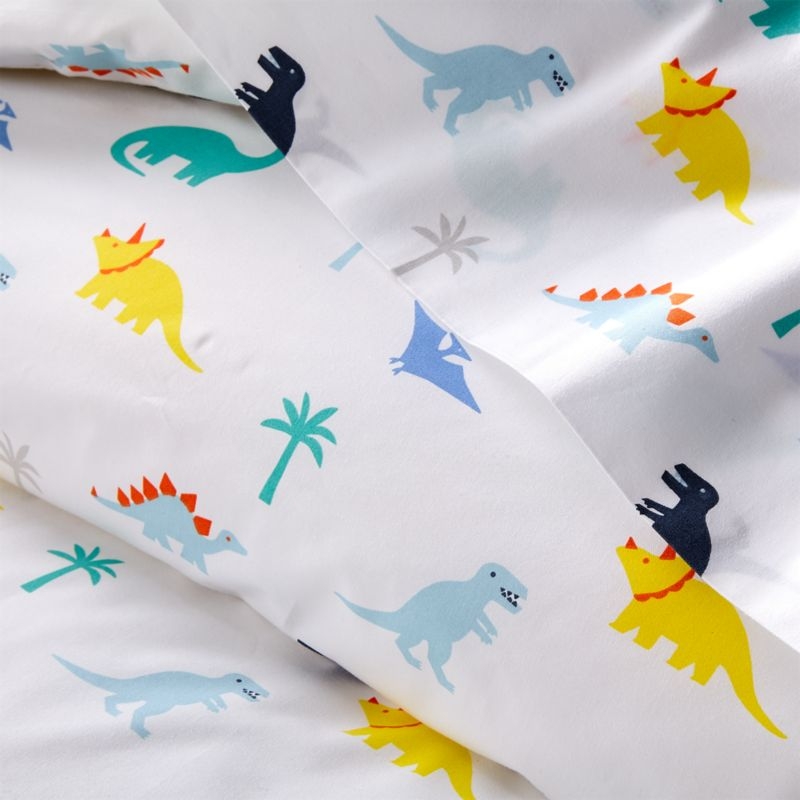 Organic Prehistoric Pals Dinosaur Pillowcase - Image 1