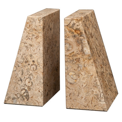 Fossil Stone Zeus Non-skid Bookends (set of 2) - Image 0