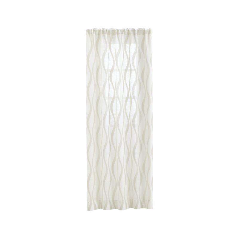 Elester Ivory Sheer Curtain Panel 50"x108" - Image 7