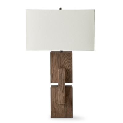 Joinery Rectangular Wood Table Lamp - Image 0