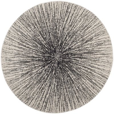 Faustina Abstract Black/Ivory Area Rug - Image 0