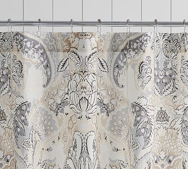 Celeste Cotton Shower Curtain, 72" - Image 2