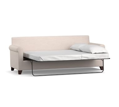 Cameron Roll Arm Upholstered Side Sleeper Sofa, Polyester Wrapped Cushions, Performance Everydayvelvet(TM) Carbon - Image 4