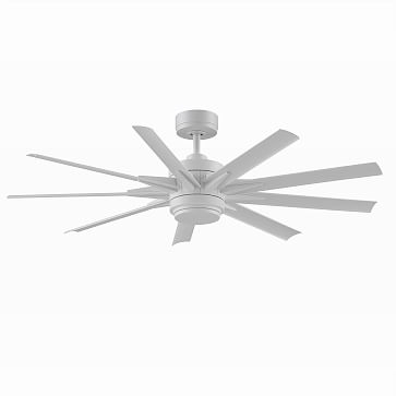 Modern LED Ceiling Fan, 56", Brushed Nickel - Image 4