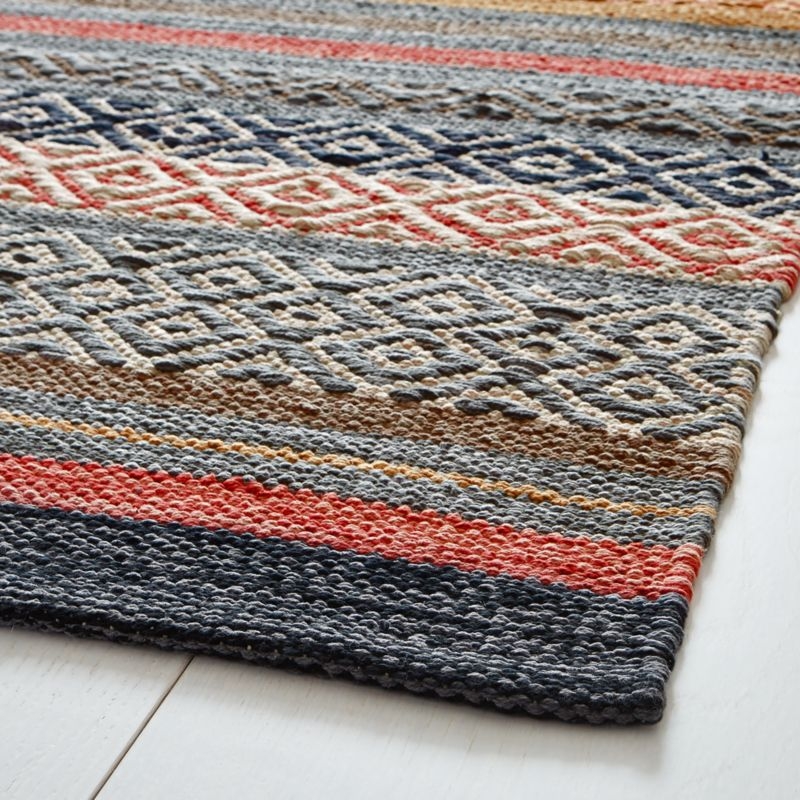Yumi Grey Multi-Color Rag Area Rug 5'x8' - Image 2