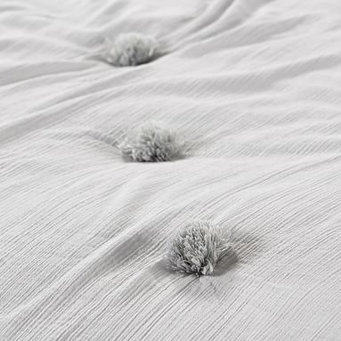 Crinkle Puff Quilt, Full/Queen, Pale Seafoam - Image 2