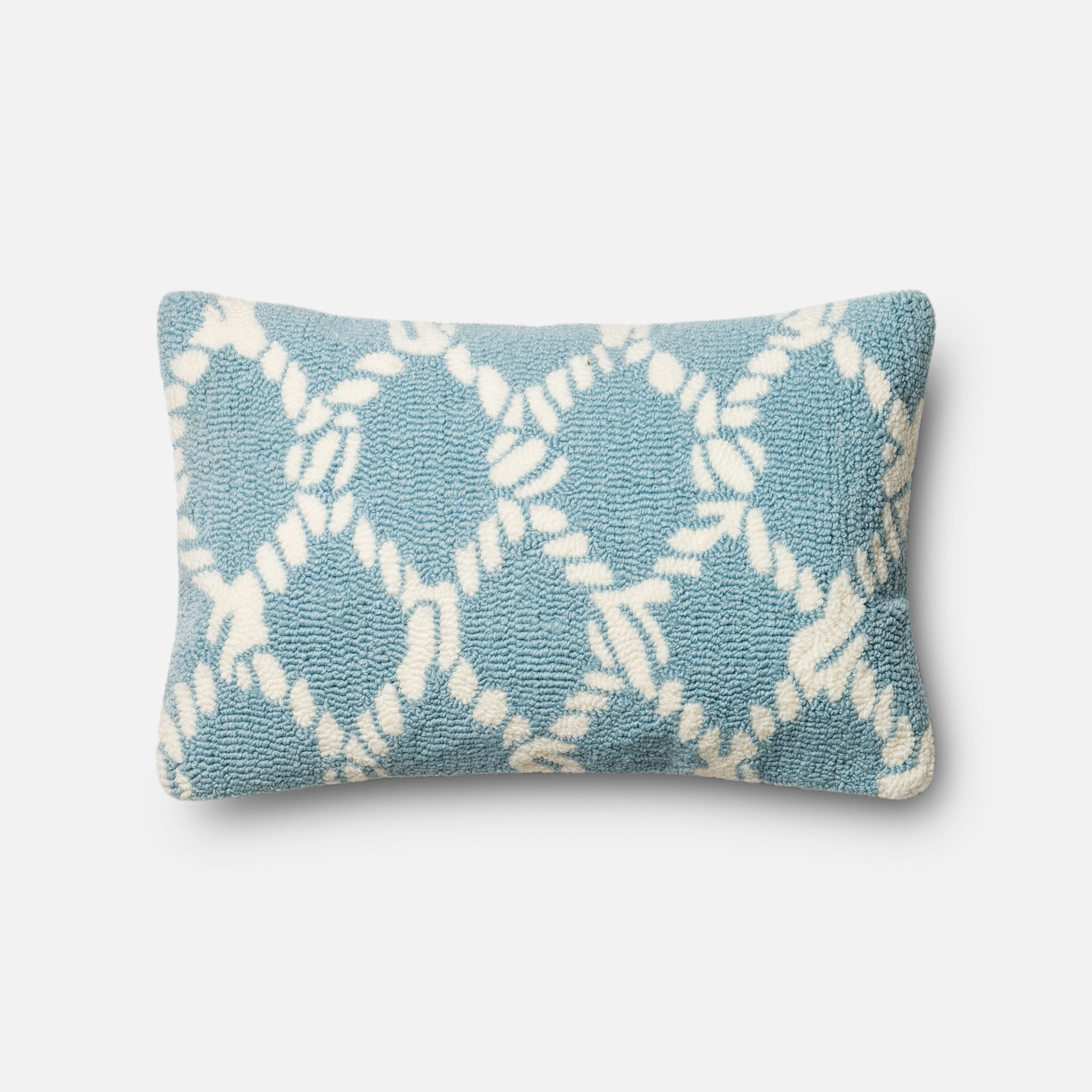 PILLOWS - LT. BLUE / IVORY - 13" X 21" Cover w/Down - Image 0