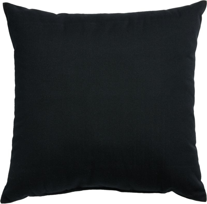 20" Black Outdoor Pillow - Image 2