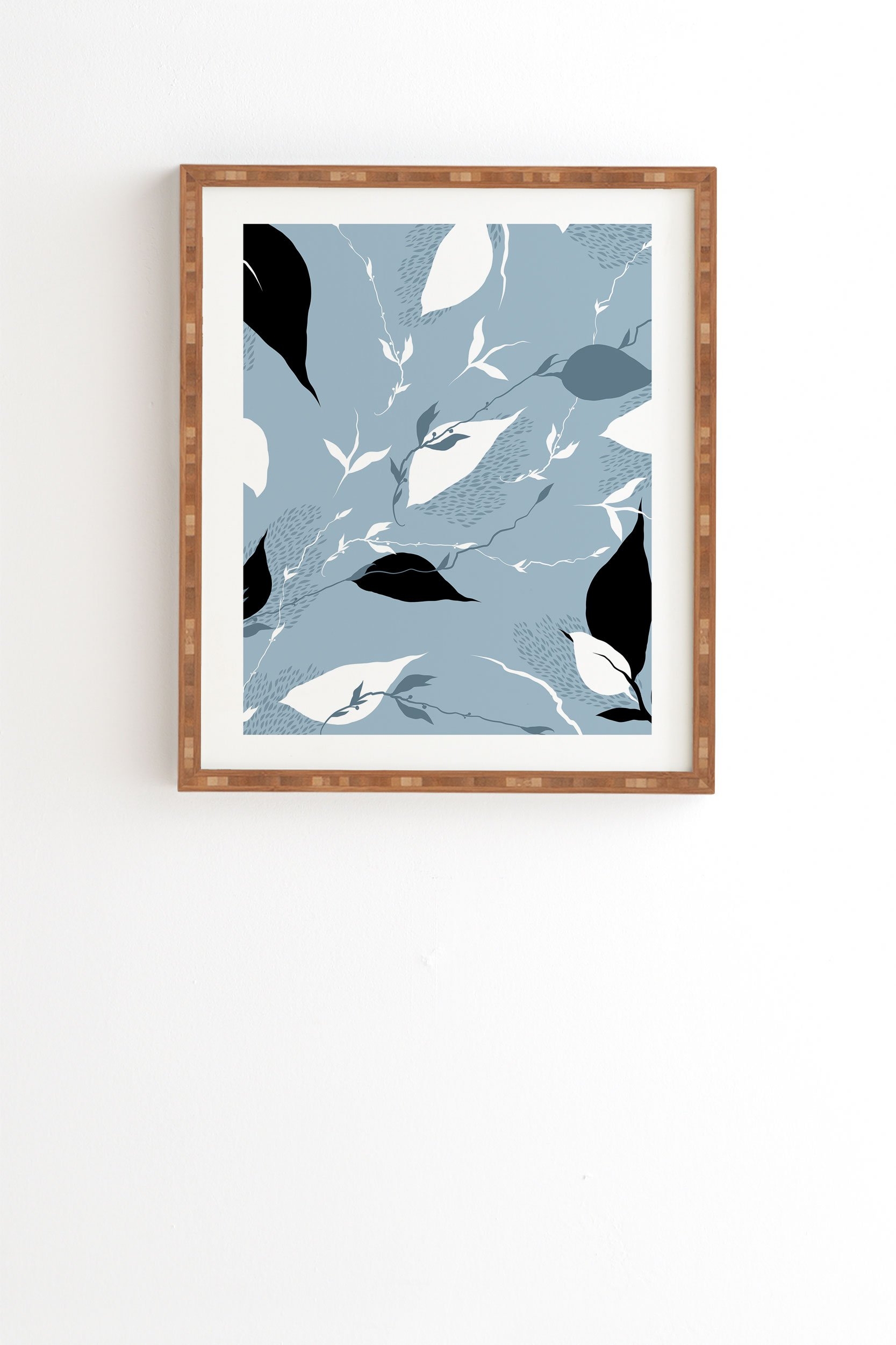 Iveta Abolina Scandi Ice Blue Framed Wall Art - 8" x 9.5" - Image 0