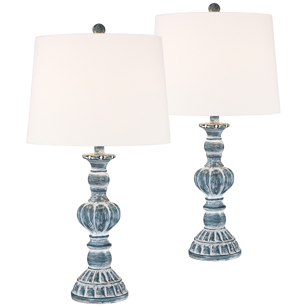 Tanya Blue Wash Table Lamp Set of 2 - Style # 55M20 - Image 0
