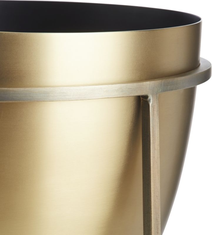 Milo Brass Planter On Stand Small - Image 10