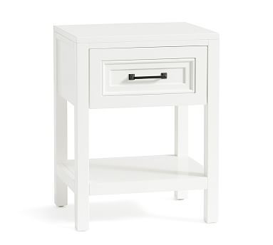 Sussex Polished Nightstand, Bright White - Image 0
