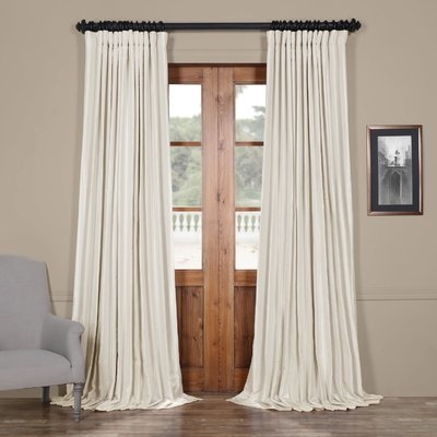 Solid Blackout Thermal Rod Pocket Curtain Panels - Image 0