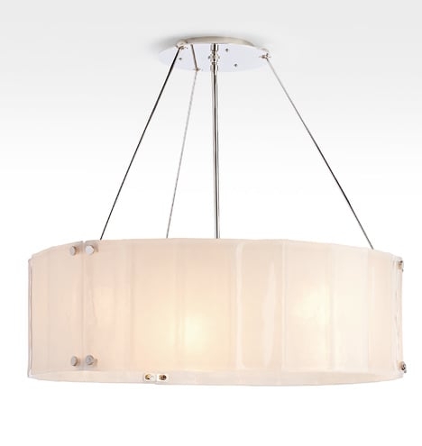 Willamette 32" Pearl White Fluted Chandelier - Image 0