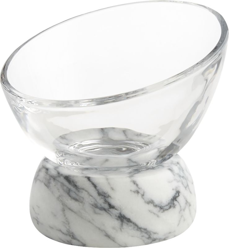 Askew Marble and Glass Serving Bowl Small - Image 3