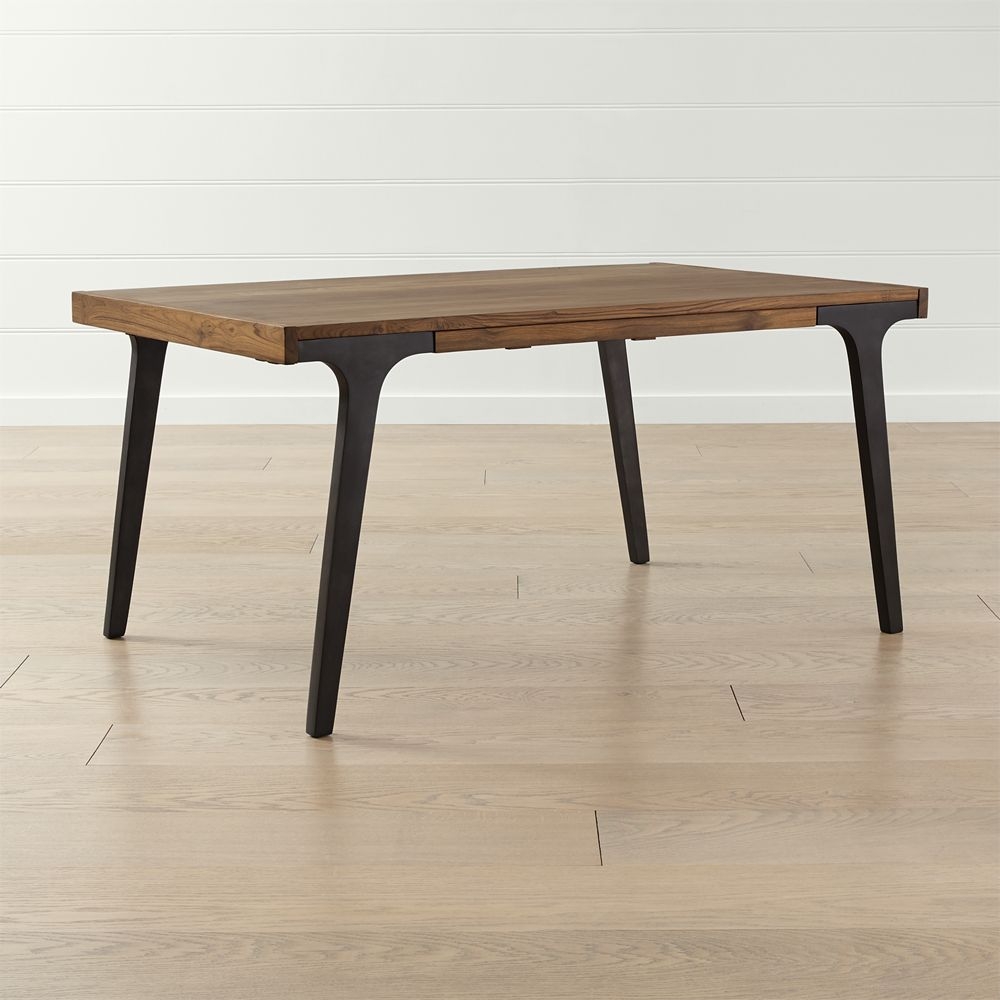 Lakin 61" Recycled Teak Extendable Dining Table - Image 0