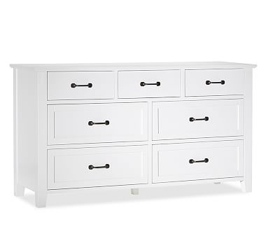 Stratton Extra-Wide Dresser, Pure White - Image 0