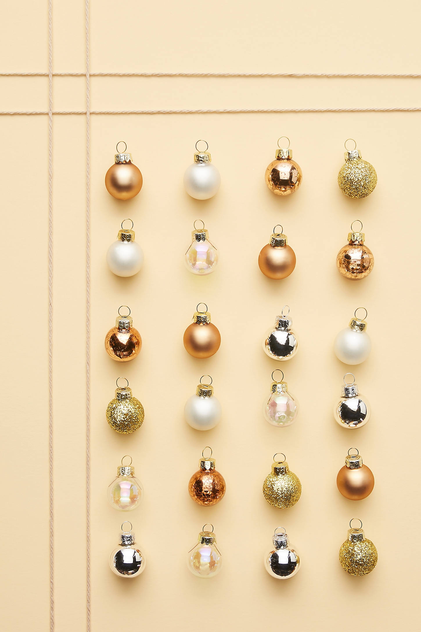 Copper Mini Ornaments, Set of 24 - Image 0