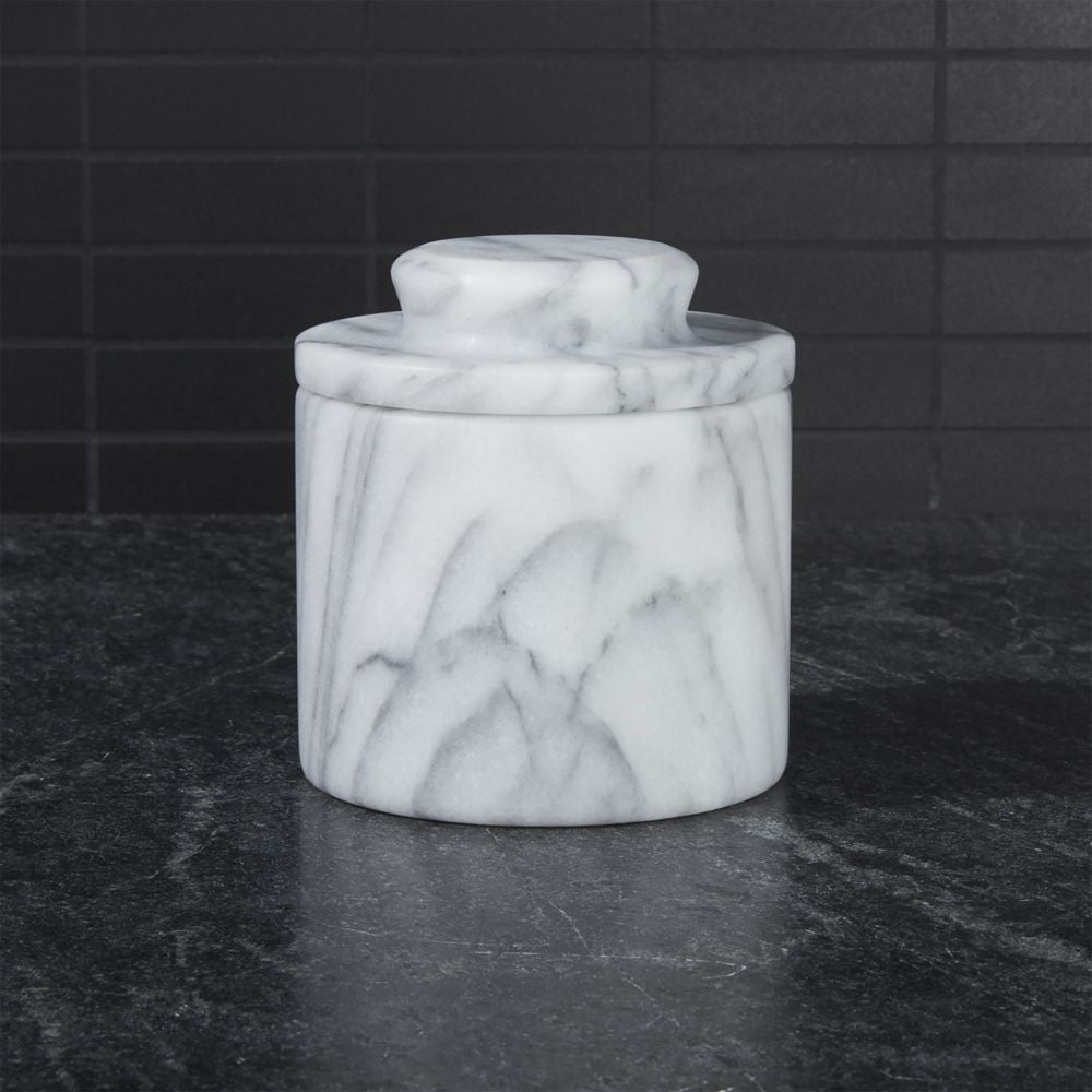 French Kitchen Marble Butter Keeper - Image 0