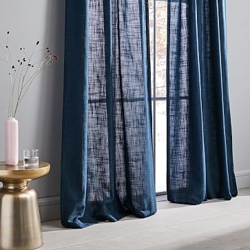 Crossweave Curtain, Blackout Lining, Regal Blue, 48"x84" - Image 3